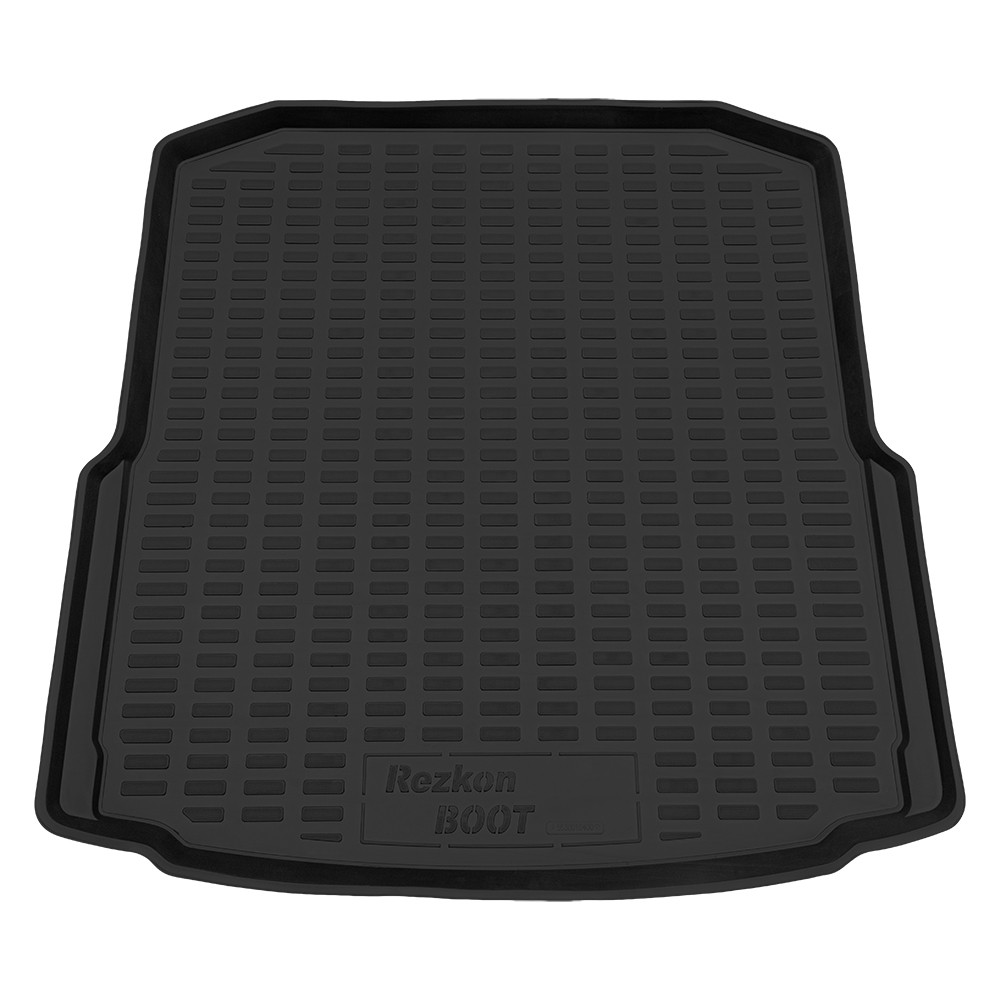 Коврик в багажник пластиковый Skoda Octavia A7 (13-17)/(17-20) без карманов (Борт 4см) REZKON Коврик в багажник пластиковый Skoda Octavia A7 (13-17)/(17-20) без карманов (Борт 4см) REZKON