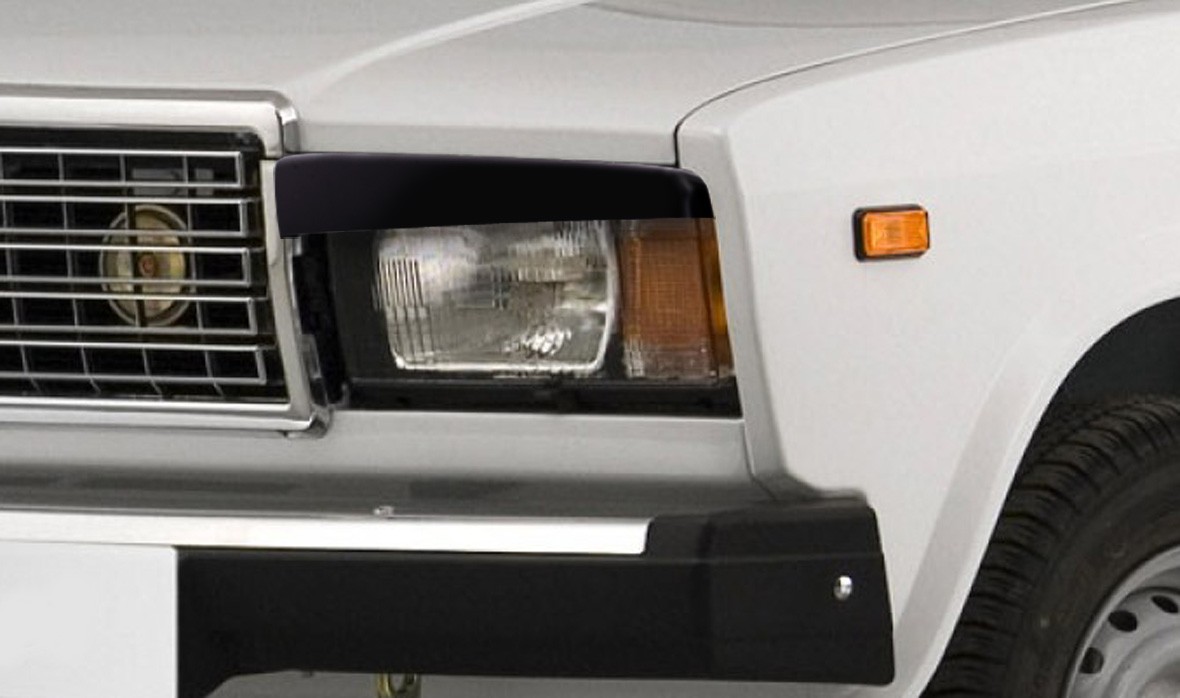 Реснички на фары для а/м ВАЗ 2105,07 /НЕКРАШ./к-т 2шт/ Реснички на фары для а/м ВАЗ 2105,07 /НЕКРАШ./к-т 2шт/