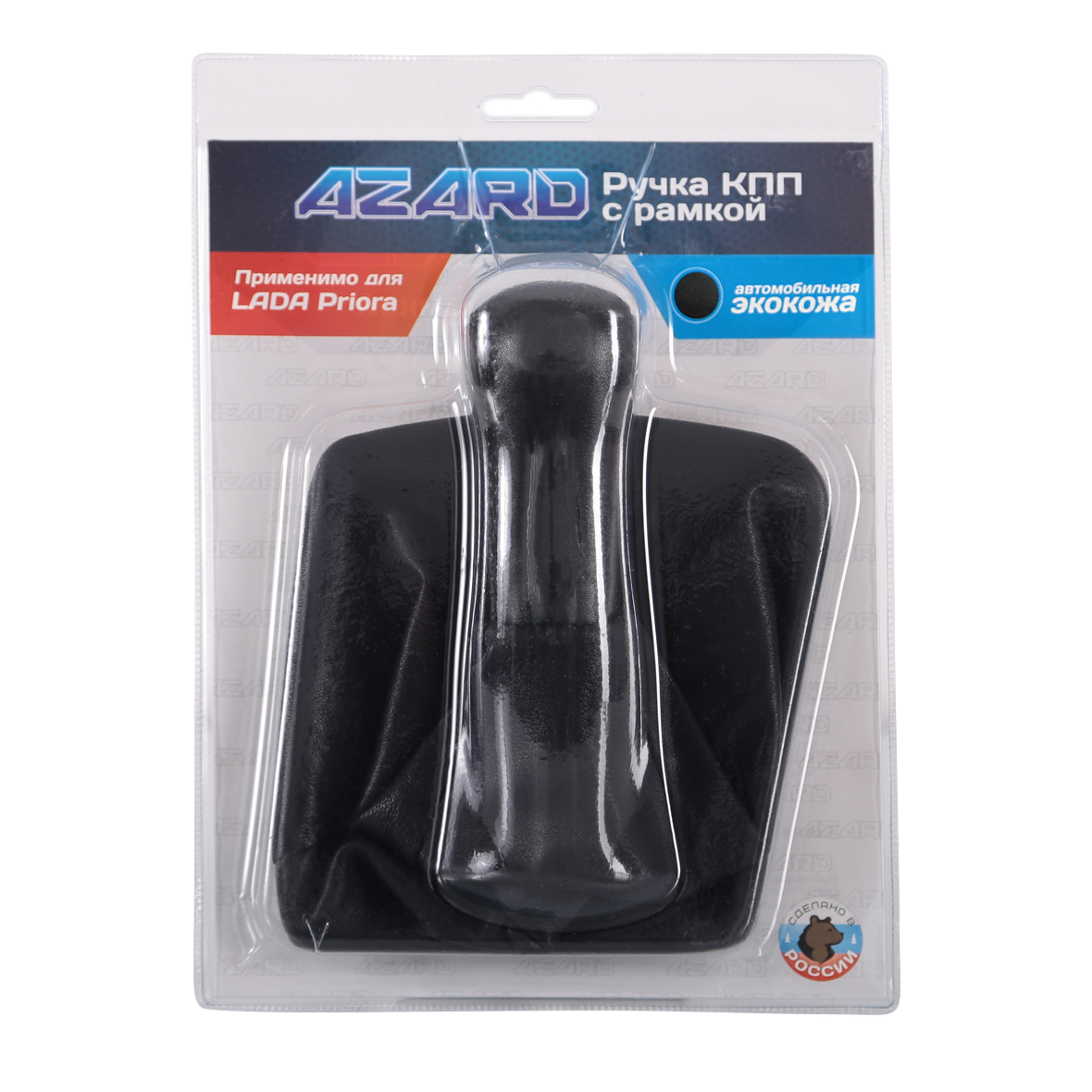 Ручка КПП для а/м Priora Рамка винил в блистере /черный/ Ручка КПП для а/м Priora Рамка винил в блистере /черный/