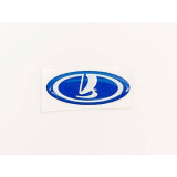 Знак руля Калина, Приора, Гранта (Сызрань) (синий) большой силикон